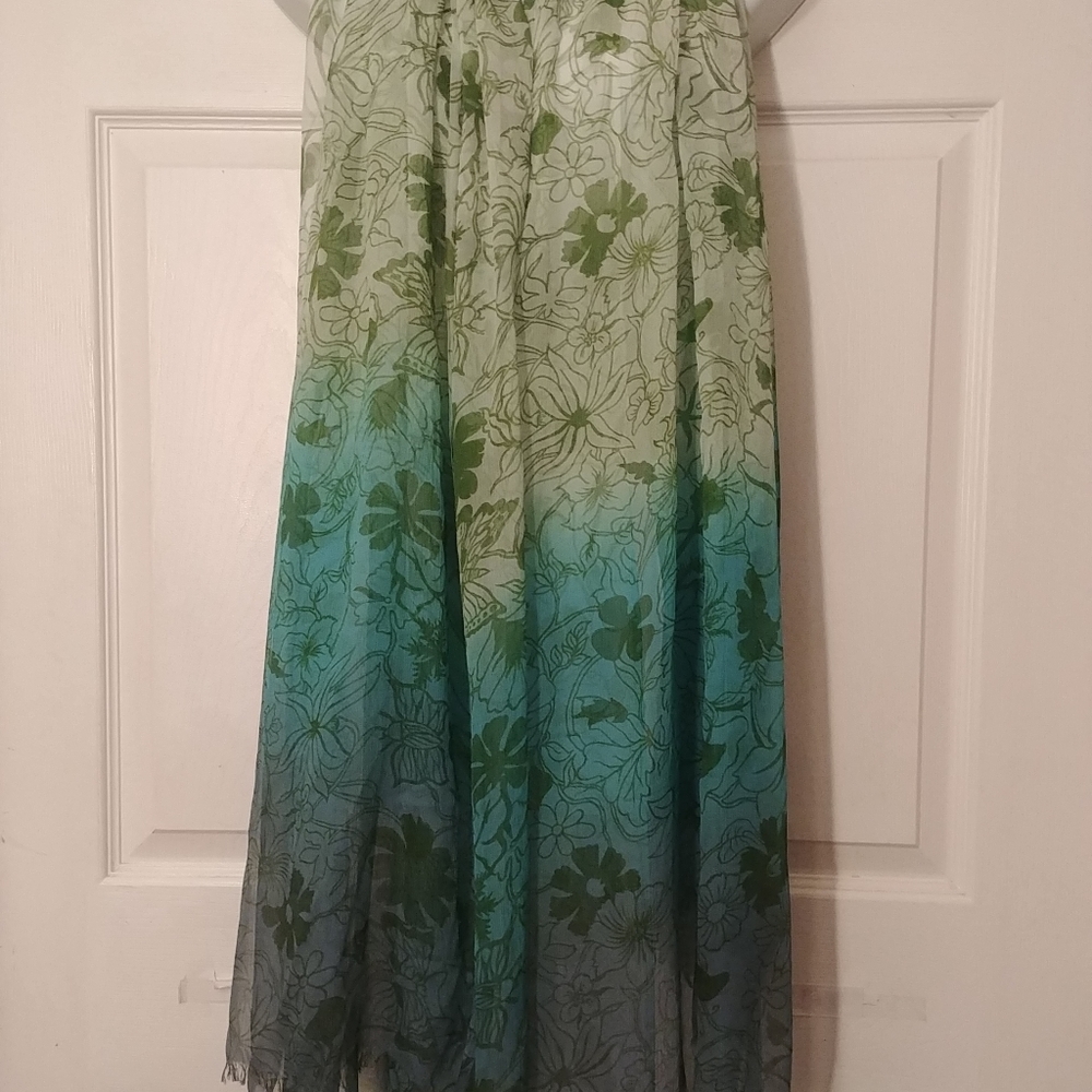 Saldarini Multicolor Silk Wrap Scarf